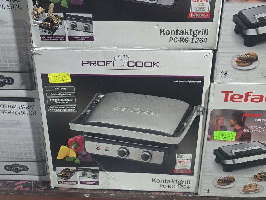 Нов контактен грил/скара ProfiCook PC-KG 1264 от неръждаема стомана