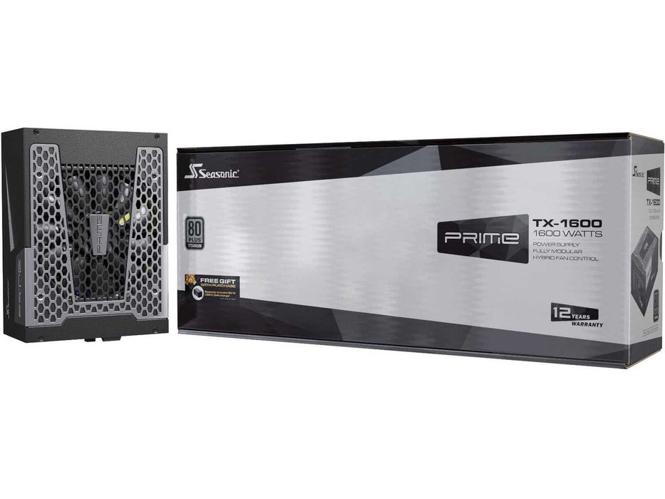 Seasonic PRIME TX-1600 1600W Titanium | PCIe 5.0 | НОВО с 11 години гаранция