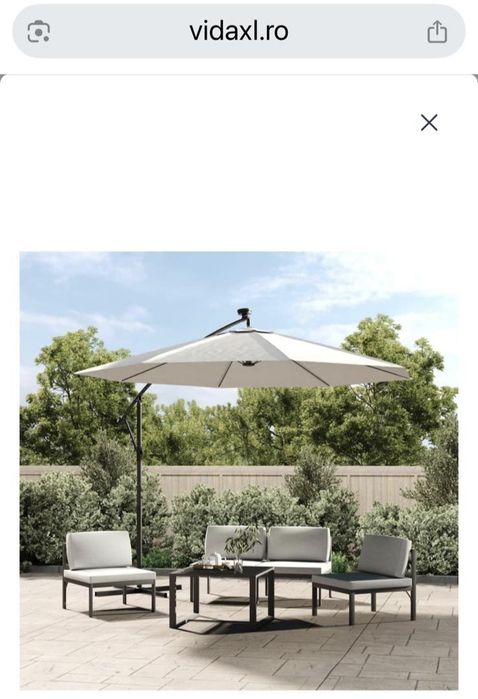 Umbrela de soare suspendată