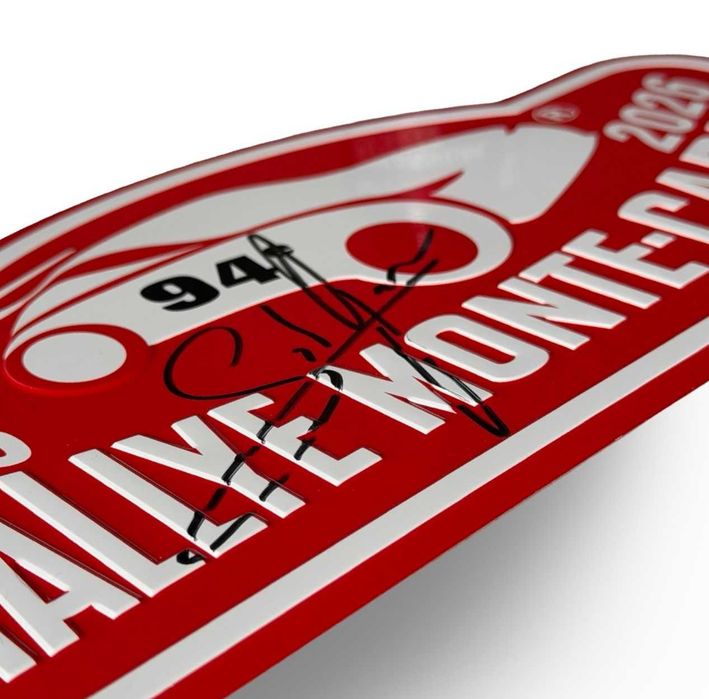 Placuta oficiala Rallye Monte-Carlo 2026 S Ogier