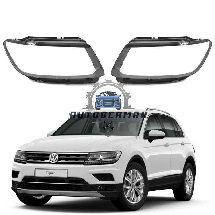 Капаци фарове Volkswagen VW Tiguan Xenon (17-18) стъкло фар крушки Фолксваген Тигуан ксенон