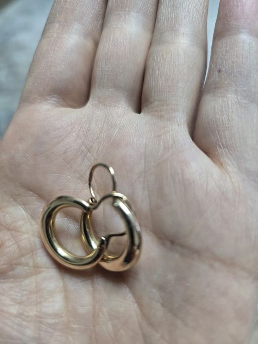 Продам серьги советские круглые