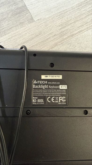 Клавиатура A4TECH Backlight KD-800L