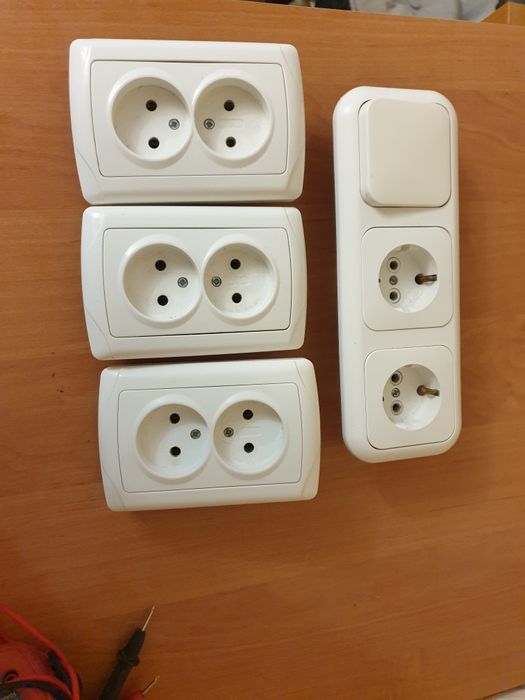 Продам розетки, выключатели, б/у