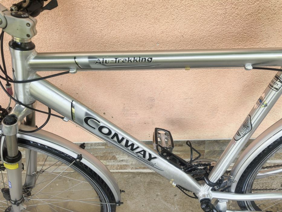 КАТО НОВ!! KONWAY ALU-TRKKING Алуминиев Велосипед Колело 28цола 27 ск.