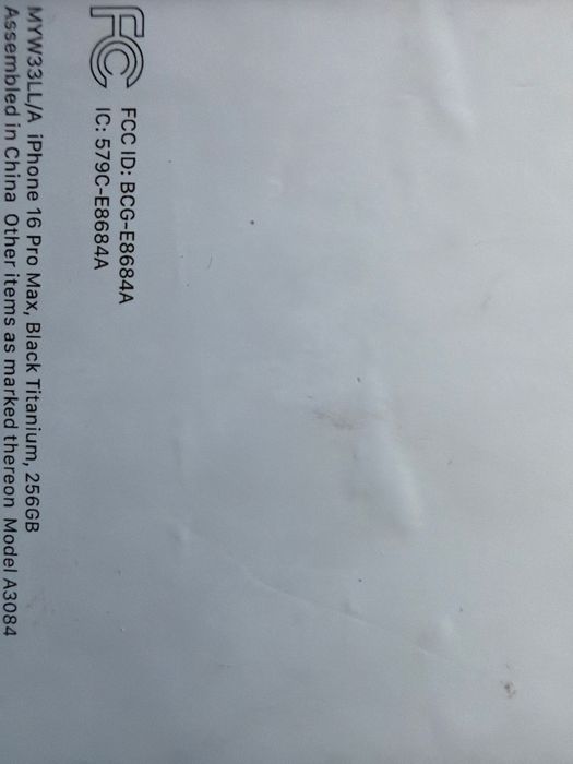 IPhone 16pro Max 256gb, Esim