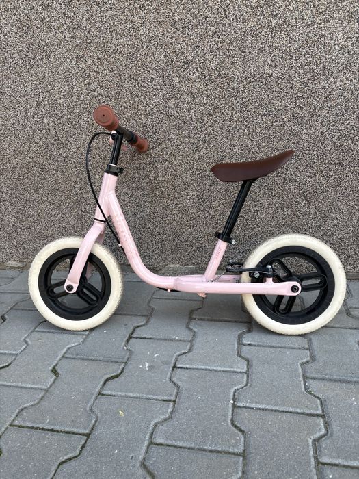 Bicicleta fara pedale Runride 500 10'' Roz-Bej Copii