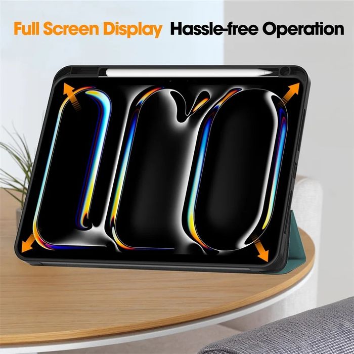 Apple iPad Pro / Air / 11 / 13 2025 /2024/ Кожен смарт калъф за таблет