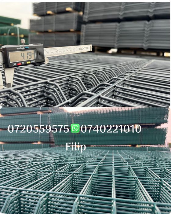 Panou bordurat gri antracit - verde plastifiat 4.2mm - pret bomba!