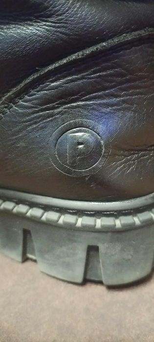 Боти от естествена кожа на българската фирма "Понки" 34 номер.