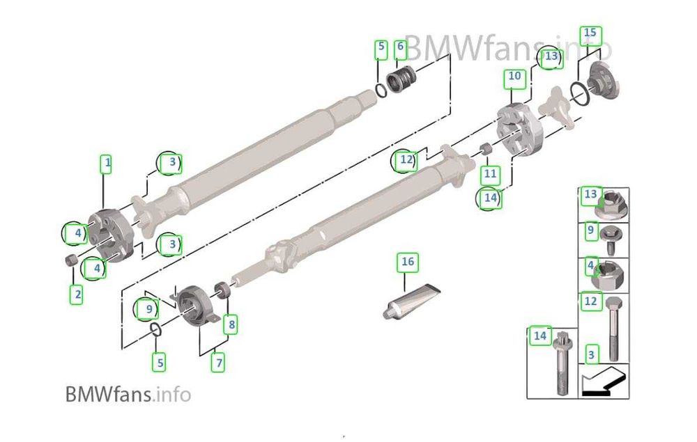 Фланец заден диференциал BMW F10/F11