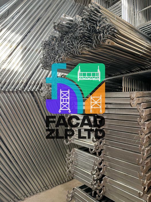 Сборные фасадные леса, оцинкованные, легкие, с настилом в комплекте