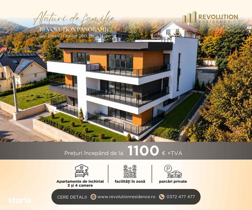 New!  Apartament 3 Camere De Inchiriat - Str. Dealul Florilor 28B