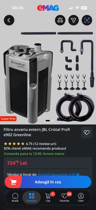 Filtru acvariu jbl e902