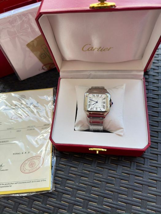 Ceas automatic Cartier Santos full box