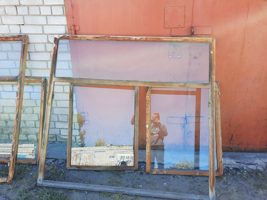 Окна деревянные, для балкона