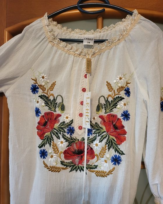 Ie tradițională femei, Material: 100%  BUMBAC, noua cu etichetă