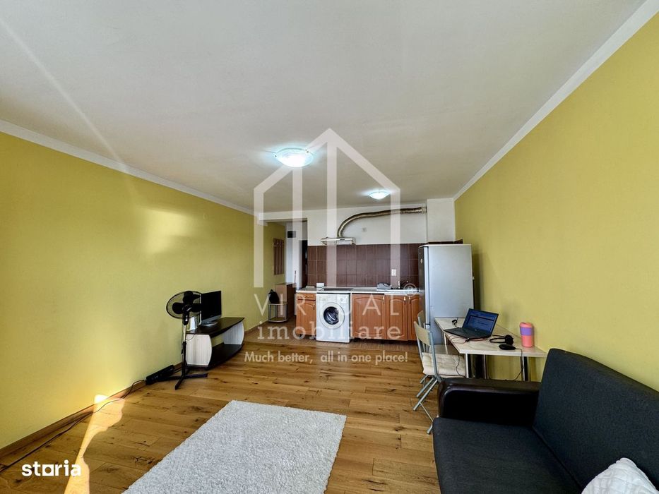 Garsoniera mobilata, 28mp utili, etaj 2/6, bloc cu lift, Broscarie — fotografia 3