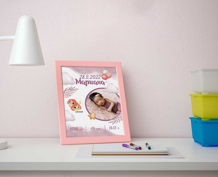Персонализирани постери за бебета