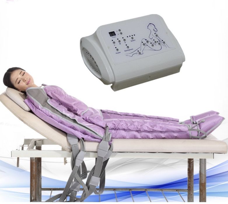 Aparat de presoterapie profesional cu 24 de camere, drenaj limfatic, a