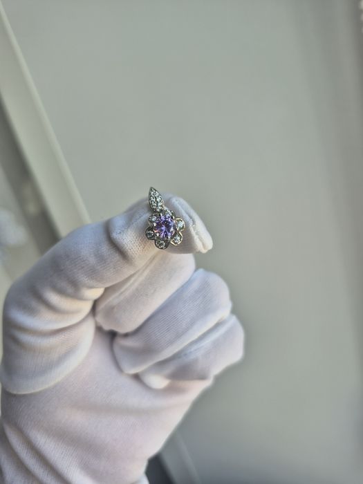 Серебро серьги и кольцо 925.