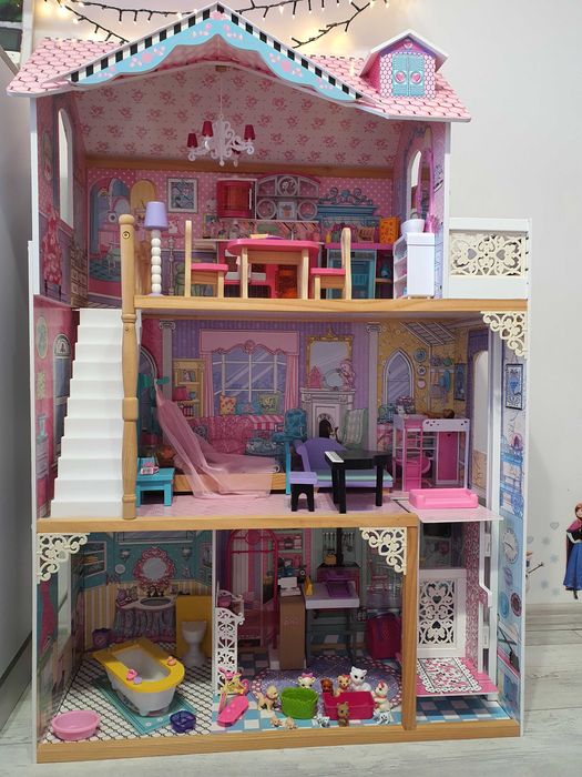 Дървена къща за кукли Анабел Kidkraft, като нова