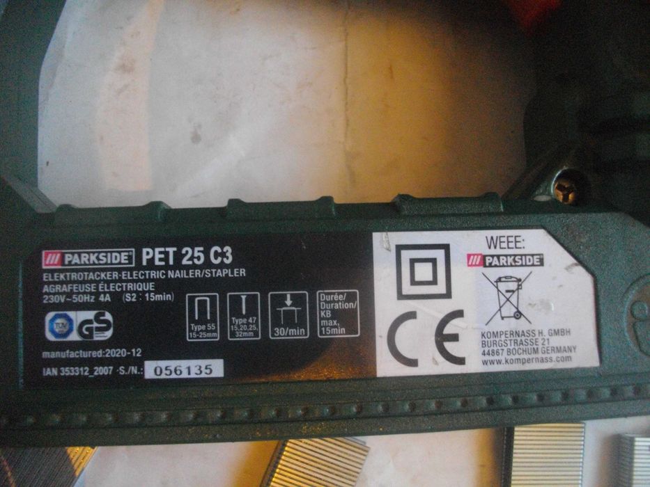 Електрически Дърводелски Такер 8-16мм 15-32мм Немски Холандия РАЗЛИЧНИ