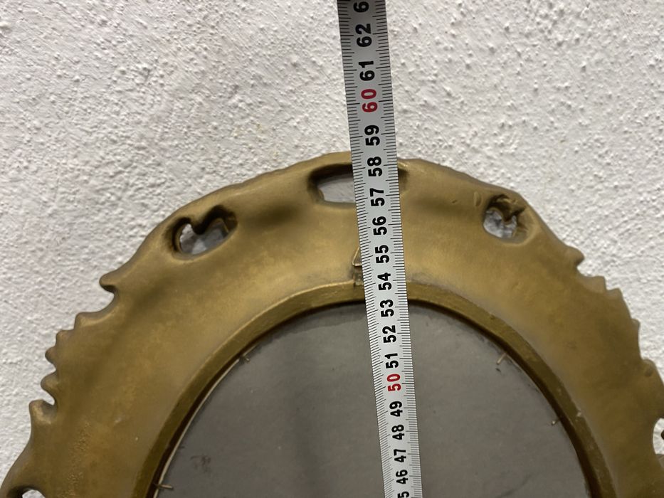 Ретро рамка картина в барокова стилизация с портрет Италия 1970