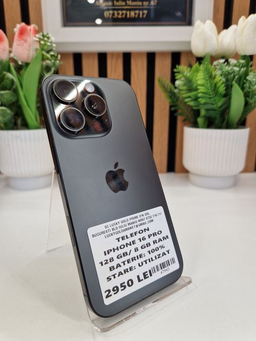 Iphone 16 Pro 128GB / 8GB RAM 100% Baterie Garantie! #47943