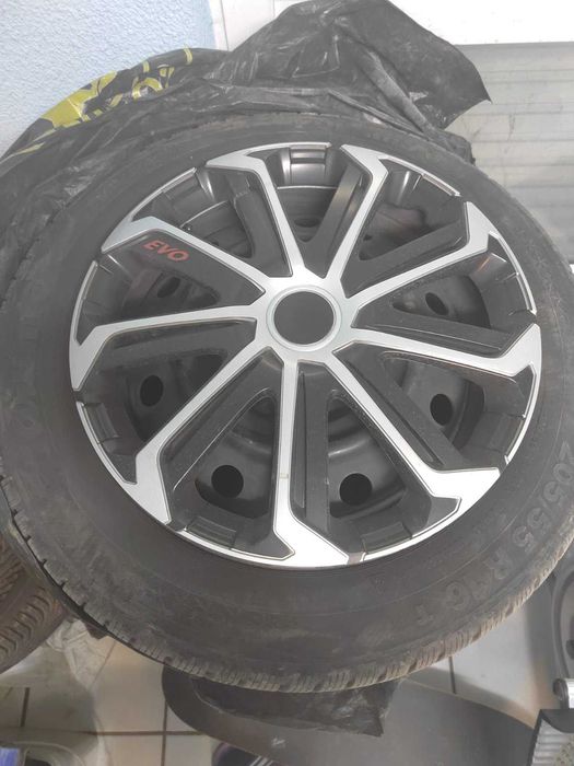 Зимни гуми с джанти 205/55/R16 от Тойота Авенсис 2007 г