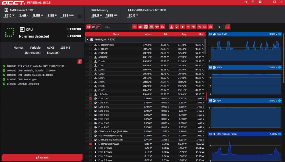 CPU: AMD Ryzen 7 5700 - в Гаранция до 2028