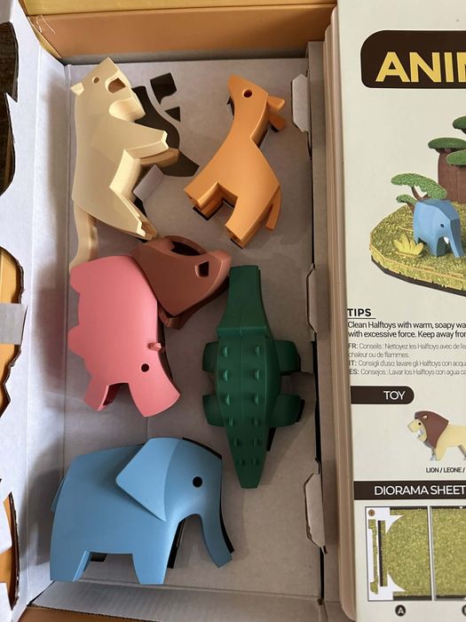 Комплект фигурки HalfToys, 5 магнитни животни
