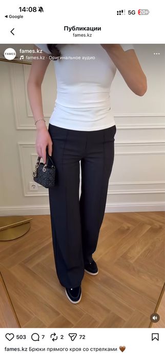 Новые классические черные брюки