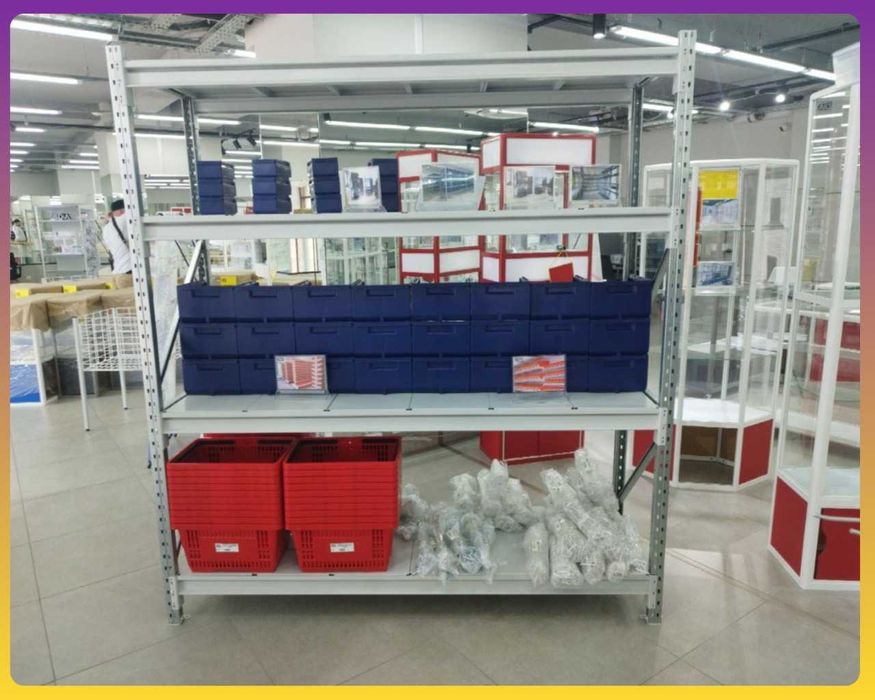 Складские стеллажи, стеллаж для склада, ombor stellaj, ombor tokcha