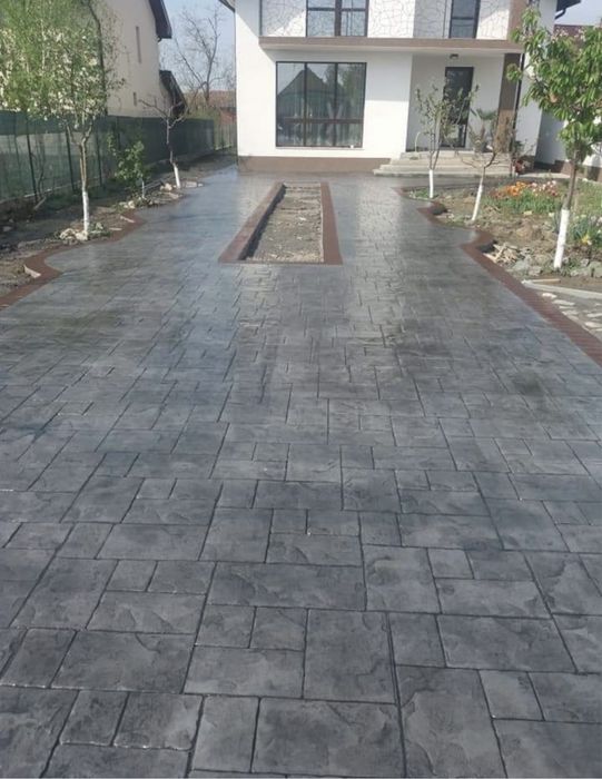 Beton amprentat Bucuresti si Ilfov diferite modele si culori