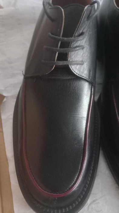 Pantofi negri piele naturală Luigino Mazza - M45