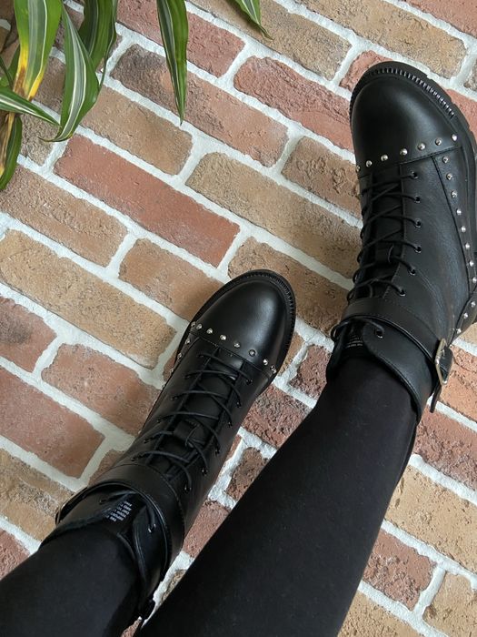 Кожени боти черни EUR 38