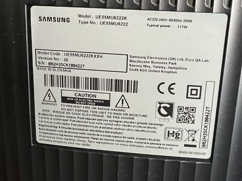 Piese de schimb Samsung 138 cm (55") UHD 4K Curved Smart TV