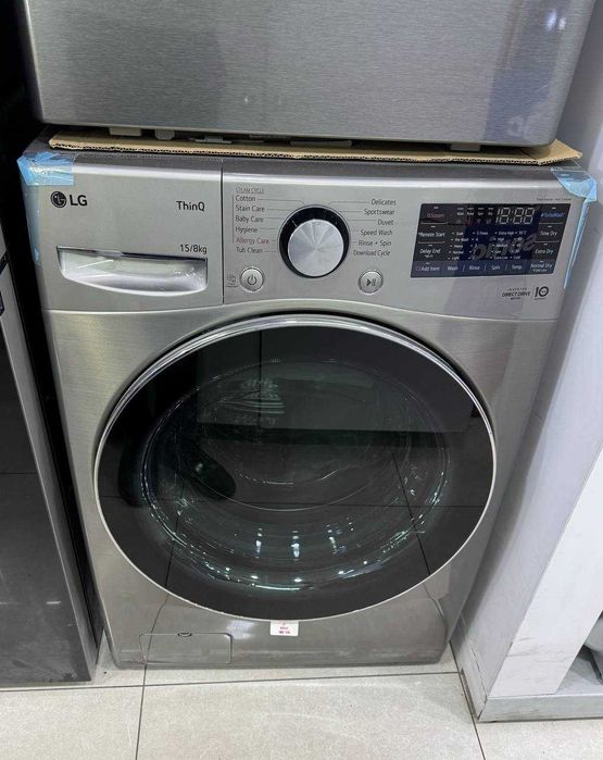 Стирально-сушильная машина LG 15/8 кг F0L9DGP2S AI DD Inverter Steam