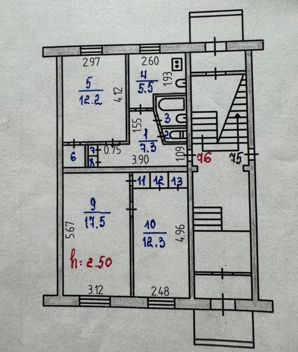 3-х комнатная квартира