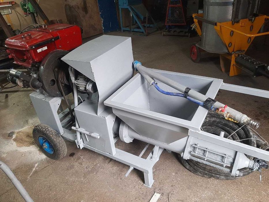 Аппарат  шнековый дизельный  для штукатурки и ротбанг работ