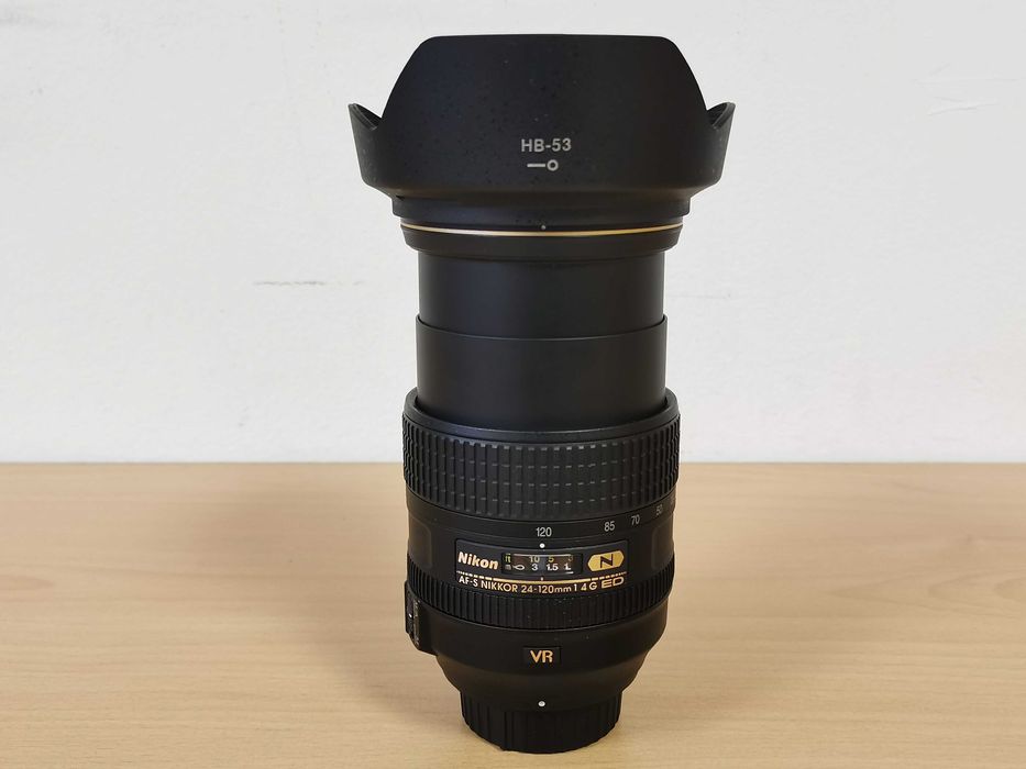 Nikon AF-S NIKKOR 24-120mm f/4G ED VR (с Nano Crystal Coat) универсален варио обектив за Nikon F и Nikon Z фотоапарати