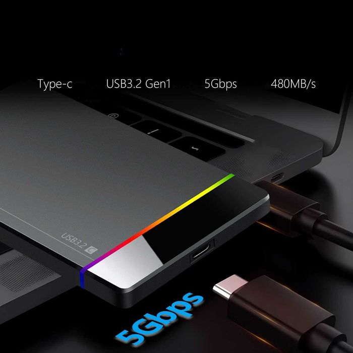 USB 3.2 Type-C Внешний корпус для диска HDD и SSD
