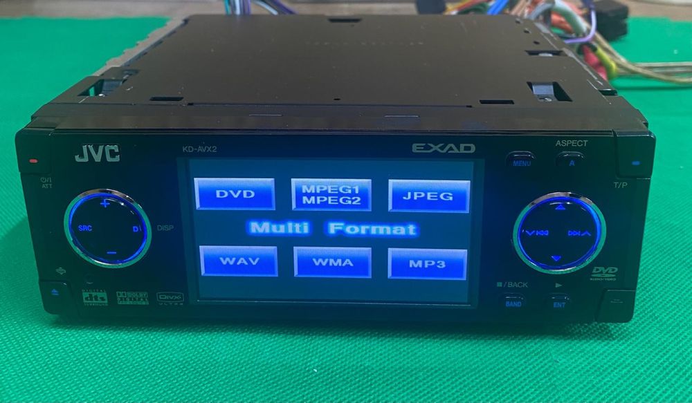 CD/Dvd player auto JVC Kd Avx 2-adaptor BT Usb