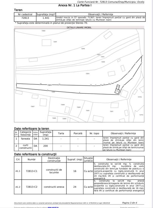 Vand casa veche in Ocolis, jud. Alba.