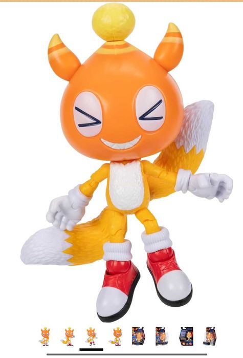 Нова, оригинална, колекционерска фигурkа Чао маскот Телс Chao Mascot Tails 12,7 cm Jakks Pacific