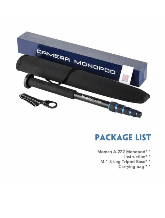 Универсален Монопод за камера. Фото. Видео.