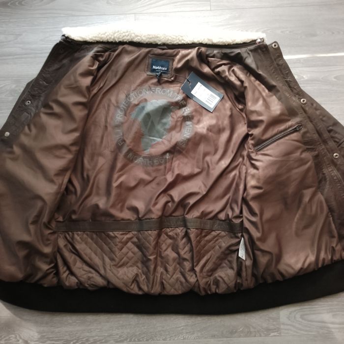 Куртка кожаная North 56°4. Размер 58-60. Оригинал.