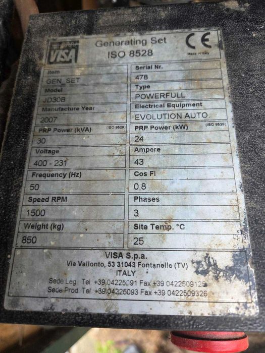 Генератор с две счупени бутала