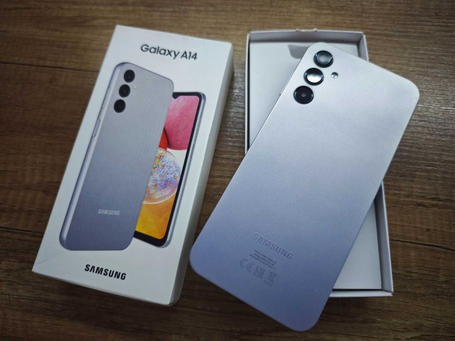 Samsung Galaxy A14 Silver – перфектно състояние, нов – 90€